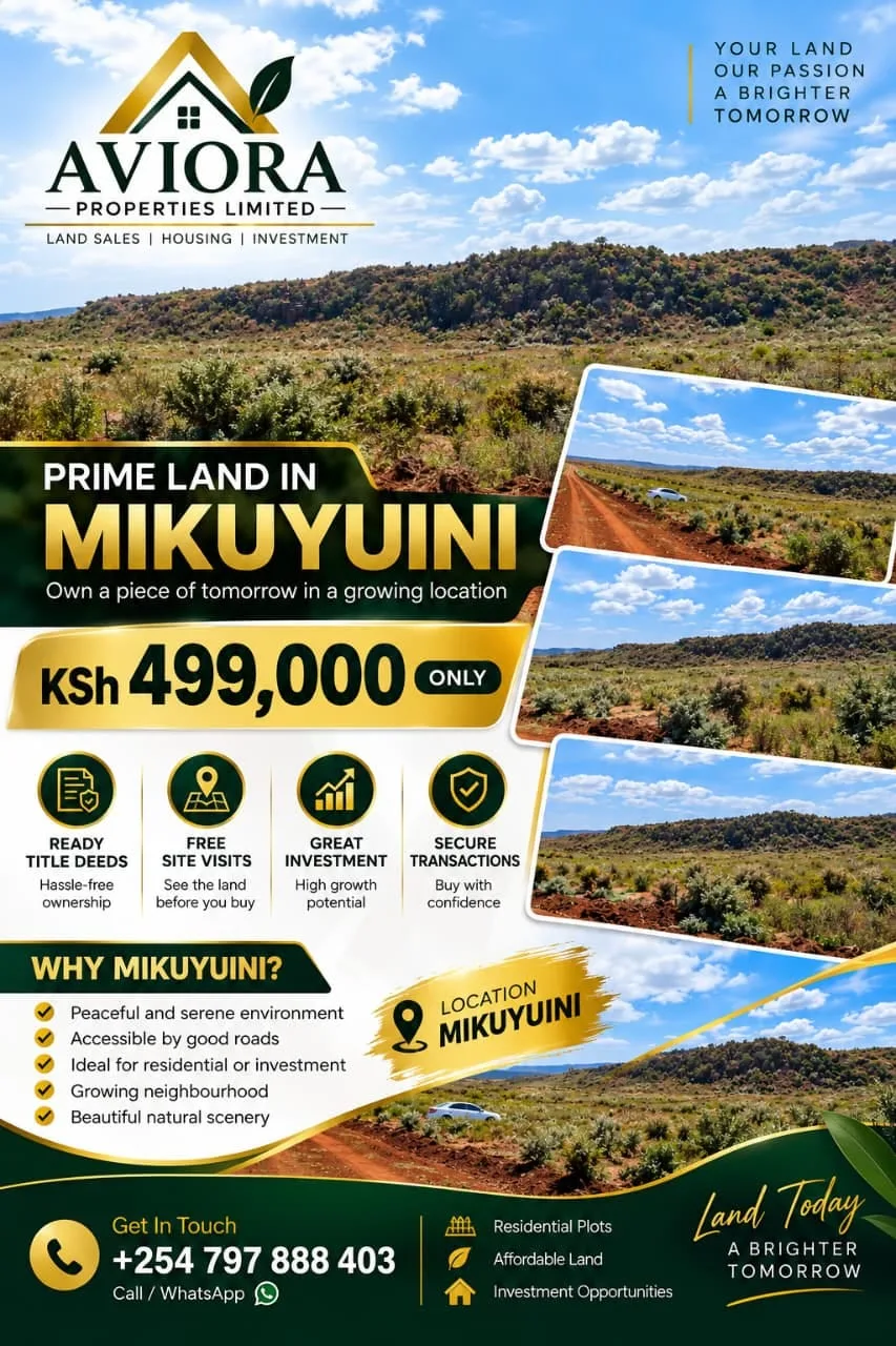 Prime Land in Mikuyuini